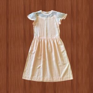 Vintage Cadaz Peach Linen Midi Dress - Size 6